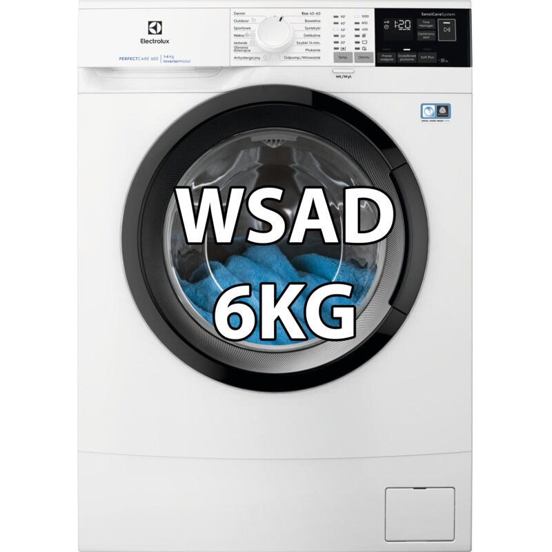 Pralka ELECTROLUX EW6SN406BPI SensiCare 600 6kg 1000 obr