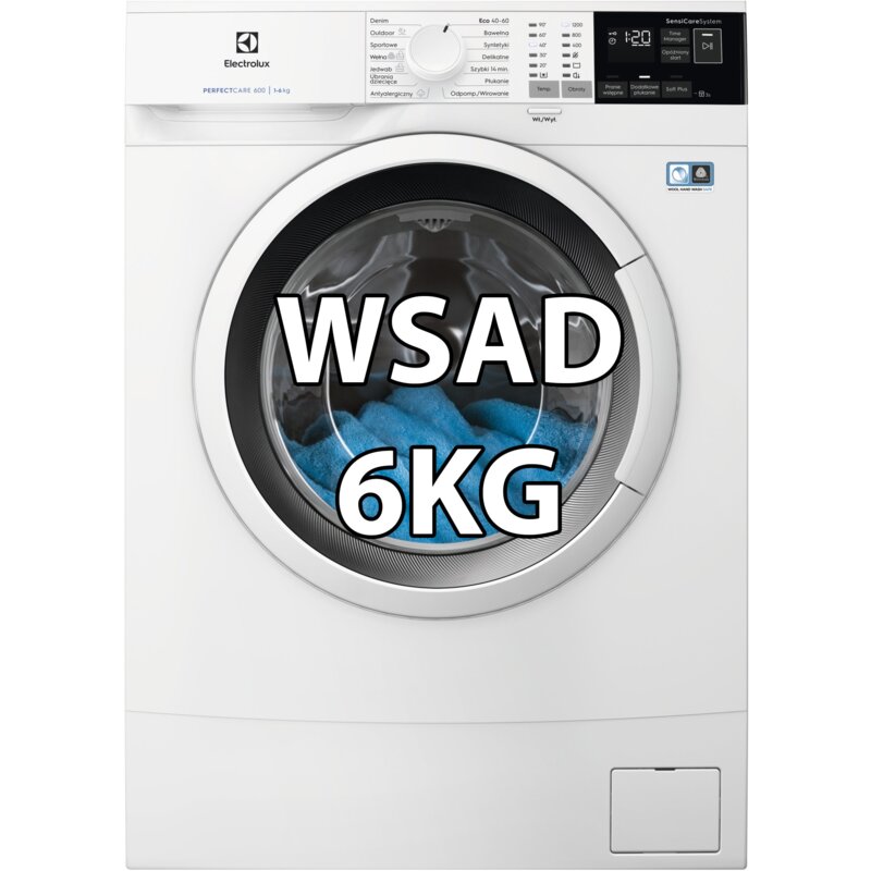 Pralka ELECTROLUX 600 SensiCare EW6SN426WP 6kg Slim 41.1cm 1200obr