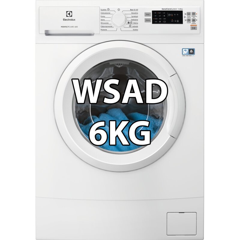 Pralka ELECTROLUX 600 SensiCare EW6SN506WP 6kg Slim 37.8cm 1000obr