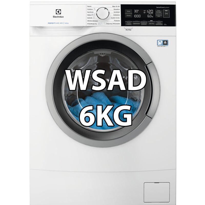Pralka ELECTROLUX MEWN6S306X SensiCare 600 6 kg 1000 obr SoftPlus Eco TimeManager