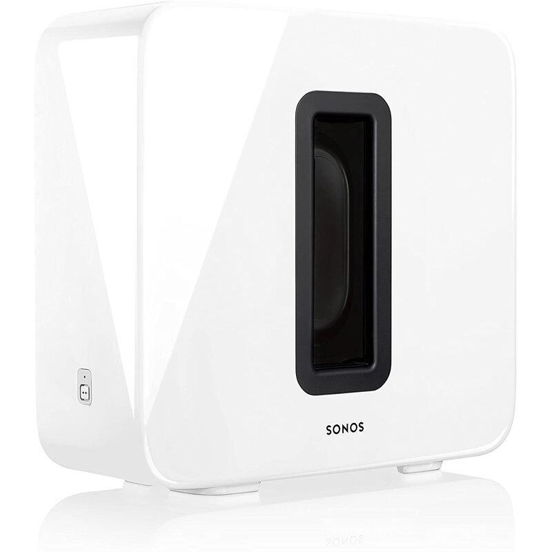 Subwoofer SONOS SUB Gen 3 Biały, Aktywny, Bezprzewodowy, Oprogramowanie Trueplay™, Wi-Fi, Aplikacja Sonos, Korektor EQ