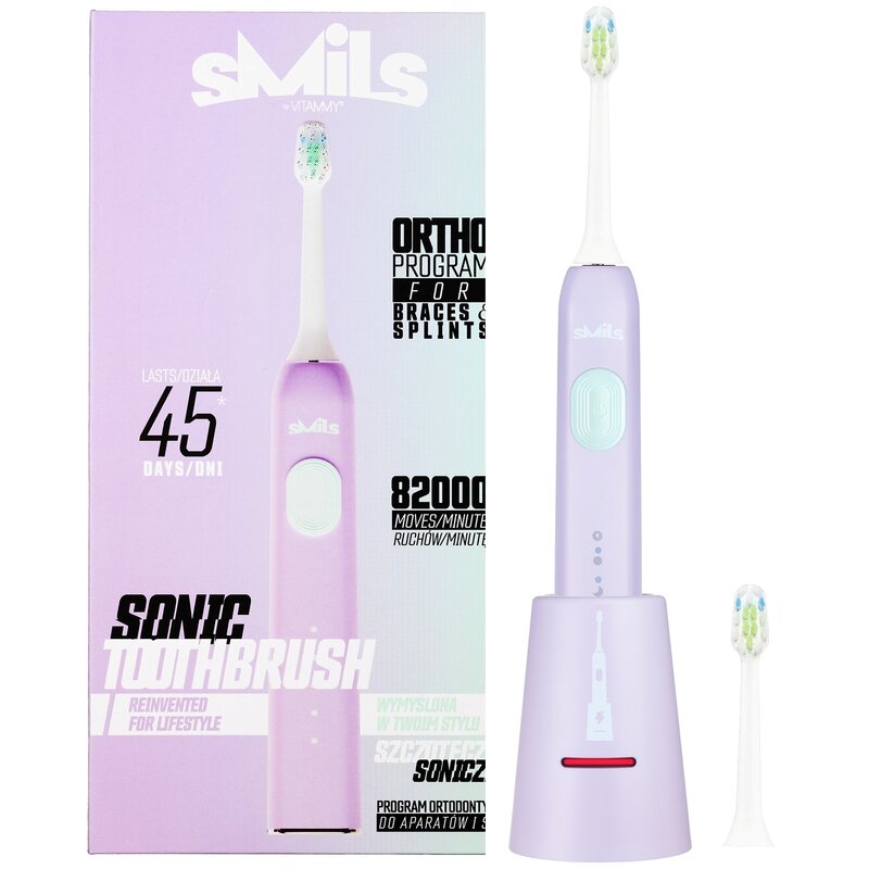 Szczoteczka soniczna VITAMMY TOW017083 Smils Jelly Fioletowy