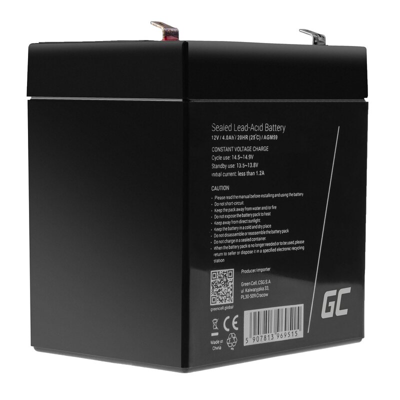 Akumulator GREENCELL AGM59 4Ah 12V