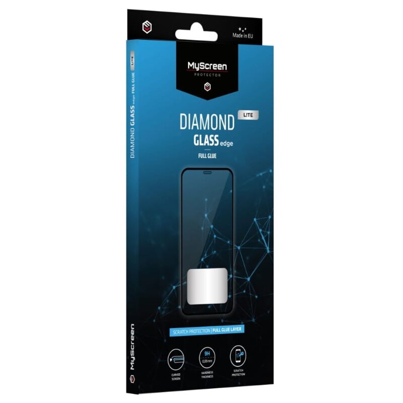 Szkło hartowane MYSCREEN Diamond Glass Lite Edge Full Glue do Realme GT Neo2T Czarny