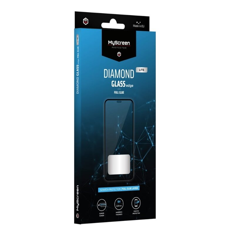 Szkło hartowane MYSCREEN Diamond Glass Lite Edge Full Glue do Relame 8/8 Pro Czarny
