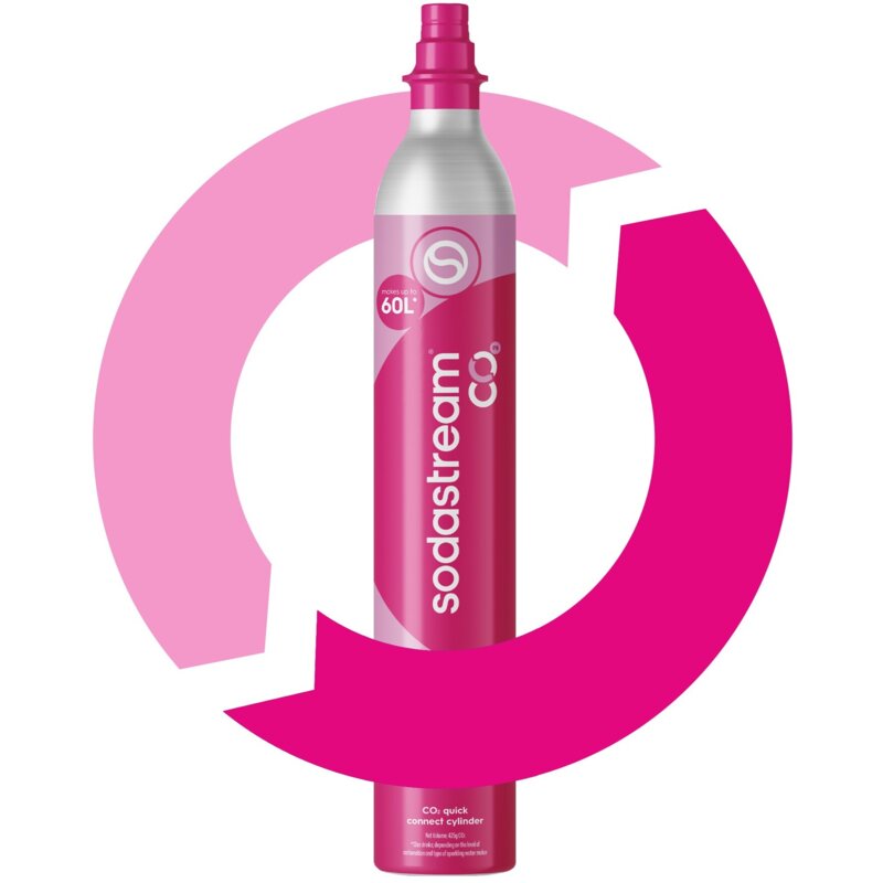 Wymiana naboju SODASTREAM CO2 Pink - gaz spożywczy oryginalny z atestem