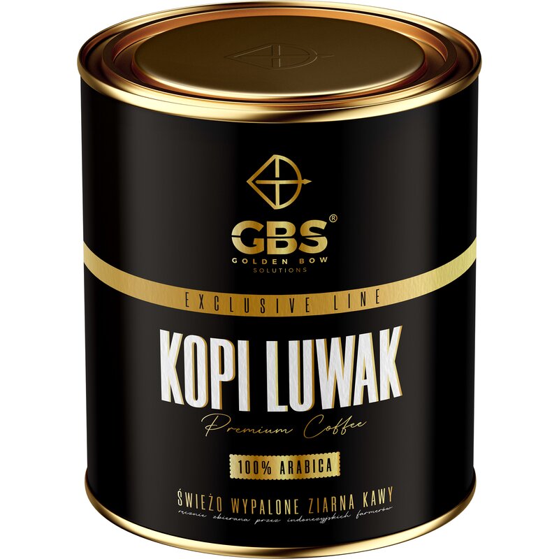 Kawa ziarnista GOLDEN BOW SOLUTIONS Exclusive Line Kopi Luwak Arabica 0.1 kg