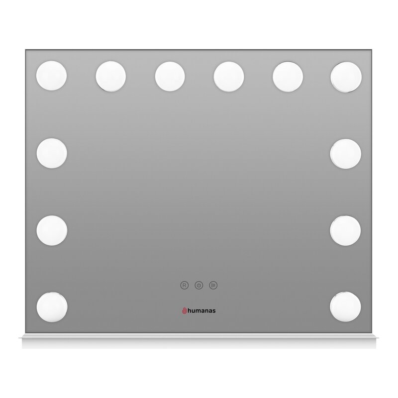 Lusterko kosmetyczne HUMANAS HS-HM02 Biały