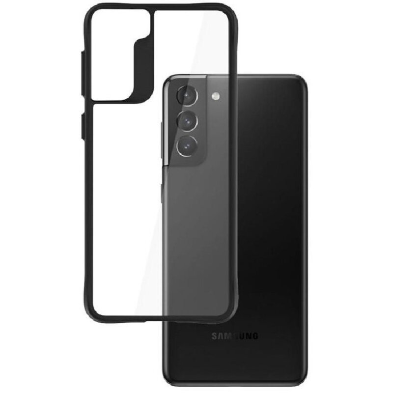 Etui 3MK Satin Armor Case+ do Samsung Galaxy S21+ 5G Przezroczysto-czarny