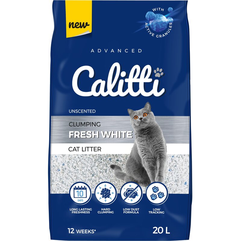 Żwirek dla kota CALITTI Fresh White 20L