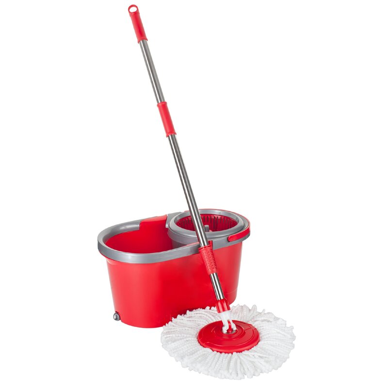 Mop obrotowy TEESA Easy Clean 2 Czerwony + 2 wkłady
