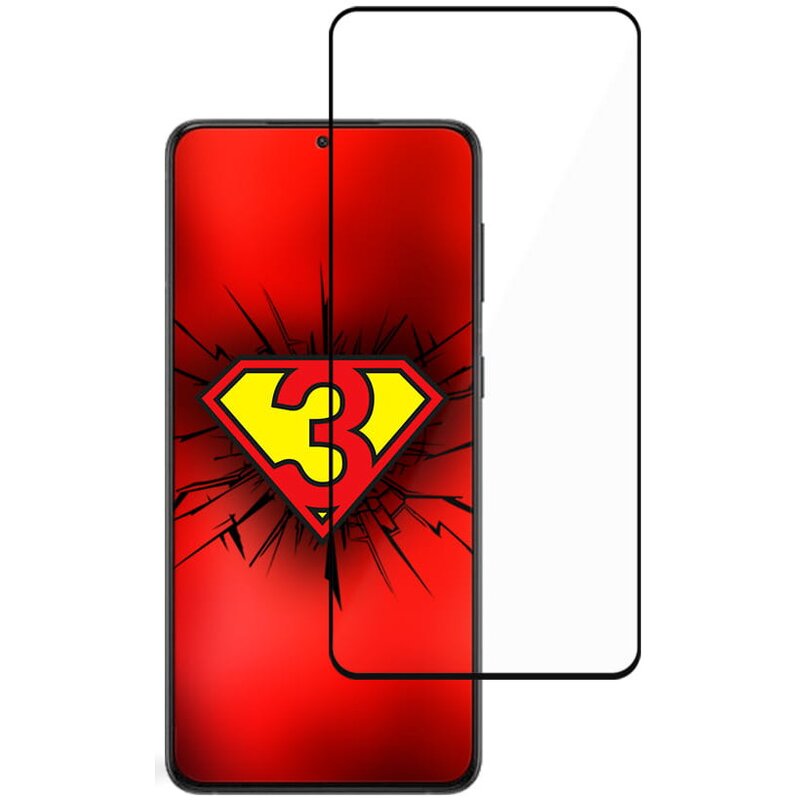 Szkło hybrydowe 3MK Flexibleglass Max do Samsung Galaxy S22+ Czarny