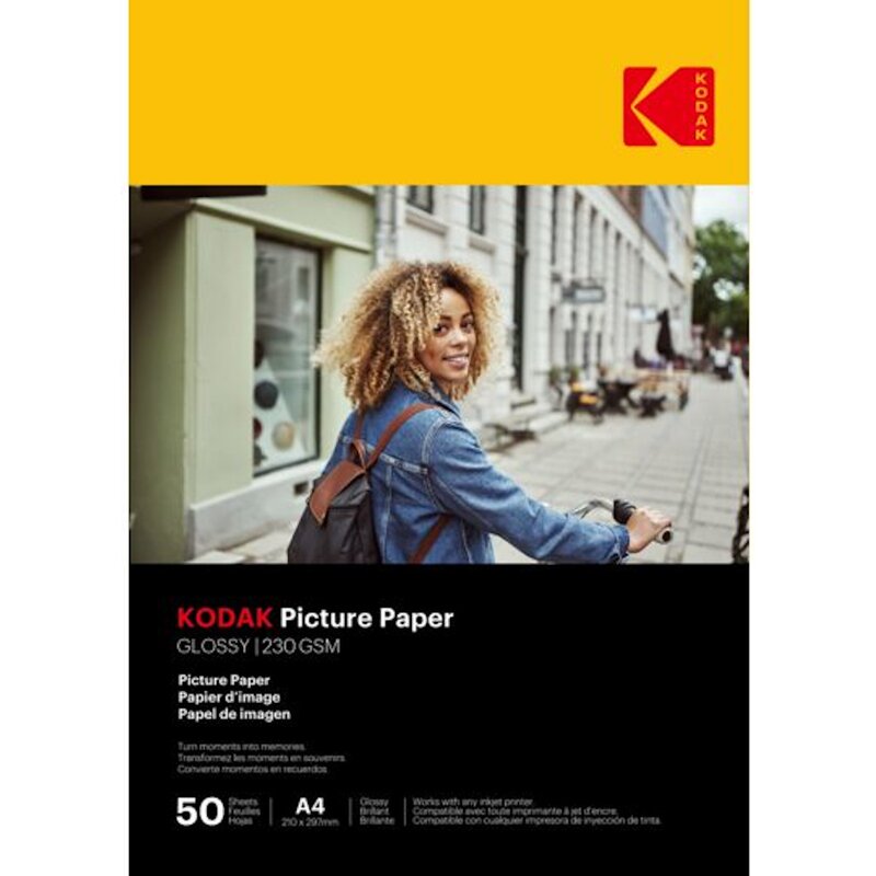 Papier fotograficzny KODAK High Gloss A4 230G 50 arkuszy