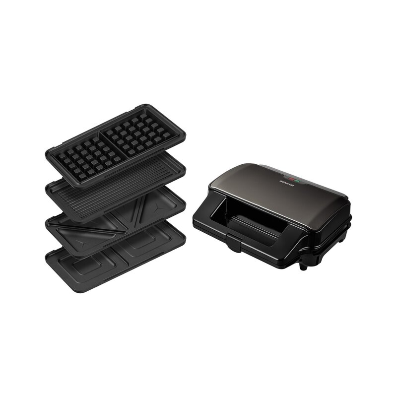 Sencor SSM 9978BK 3w1 Trójkąty Gofry Panini Kwadraty 900W