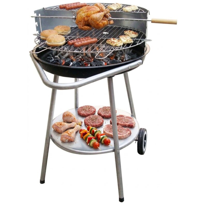Grill ogrodowy węglowy ACTIVA 19663 Okrągły, na kółkach