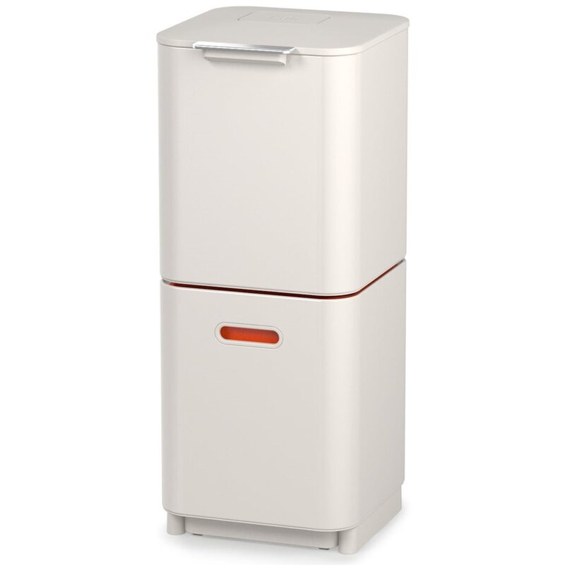 Kosz na śmieci JOSEPH JOSEPH Totem Compact 40L Biało-pomarańczowy