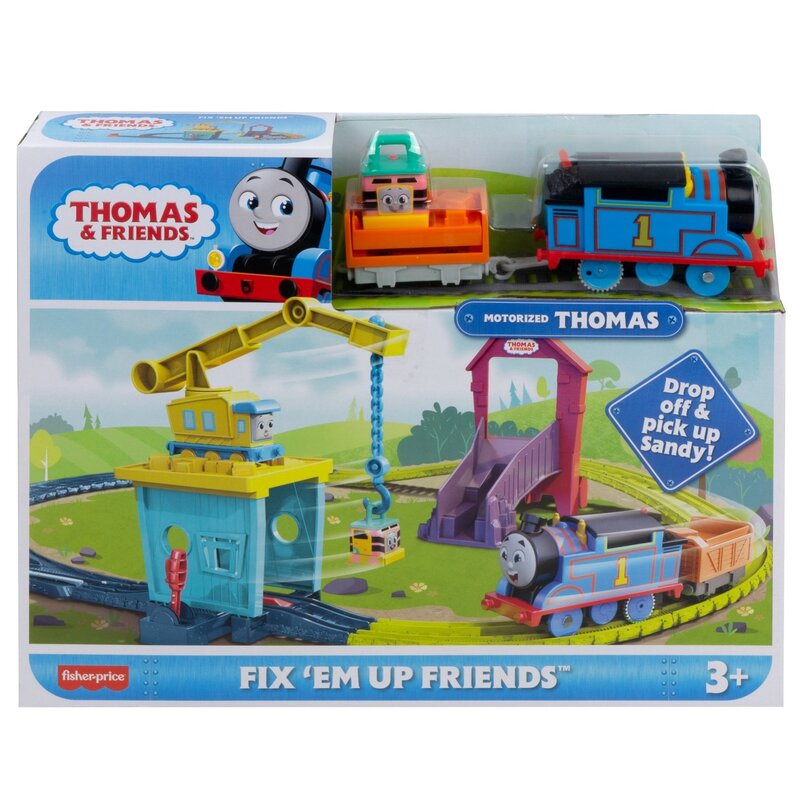 Kolejka THOMAS AND FRIENDS Dźwig Karolcia i Sandy HDY58