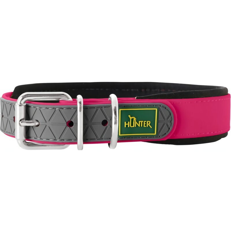 Obroża HUNTER Convenience Comfort (22 - 30 cm) Malinowy