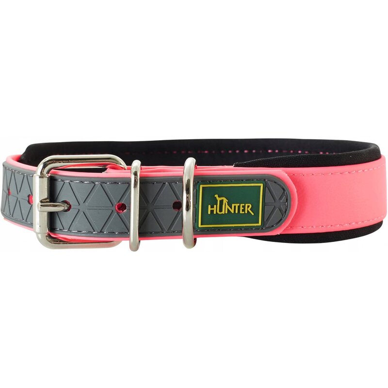 Obroża HUNTER Convenience Comfort (47 - 55 cm) Neon Różowy