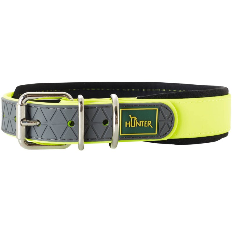 Obroża HUNTER Convenience Comfort (52 - 60 cm) Neon Żółty