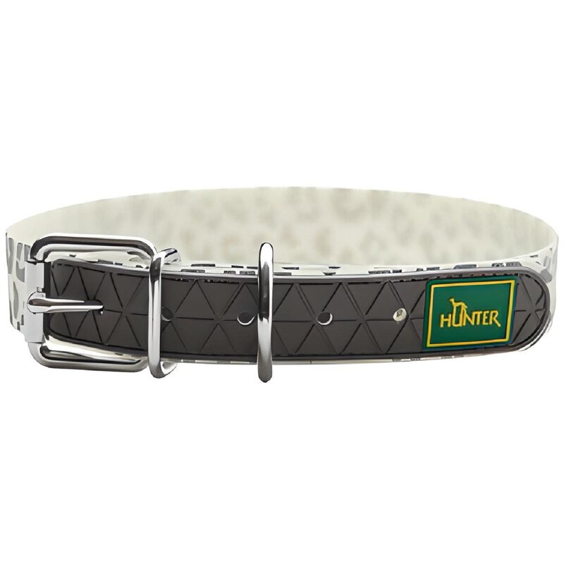Obroża HUNTER Convenience Reflect Glow 69165 (53 - 61 cm) Biało-czarny