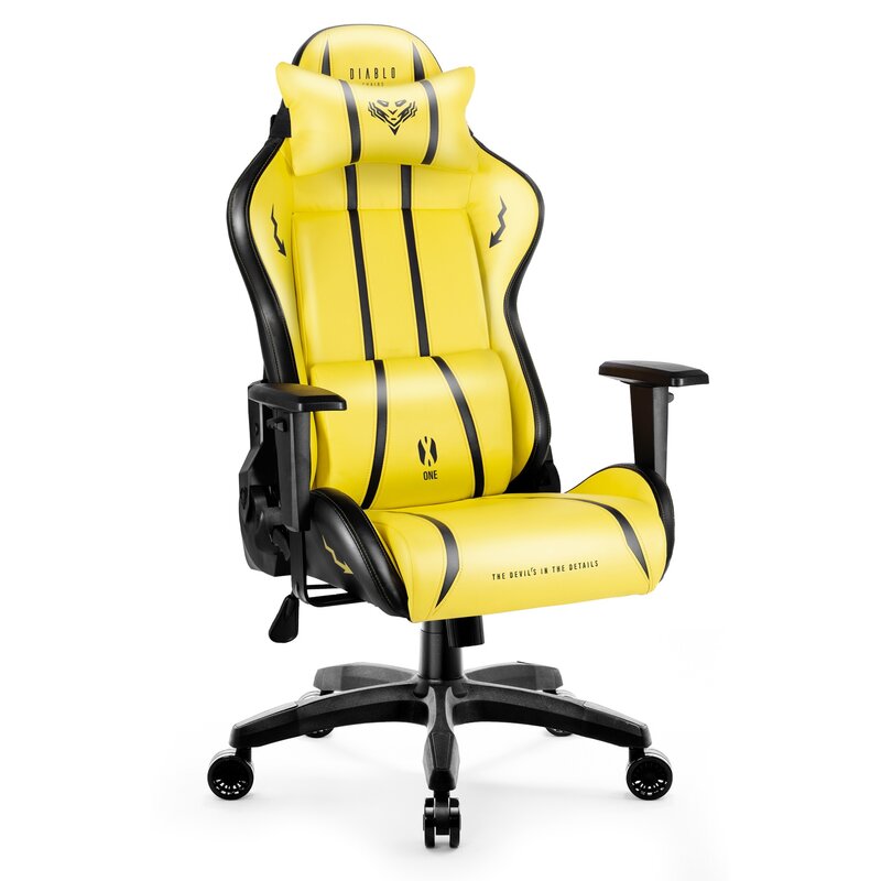 Fotel gamingowy DIABLO CHAIRS X-One 2.0 Normal Size Żółty