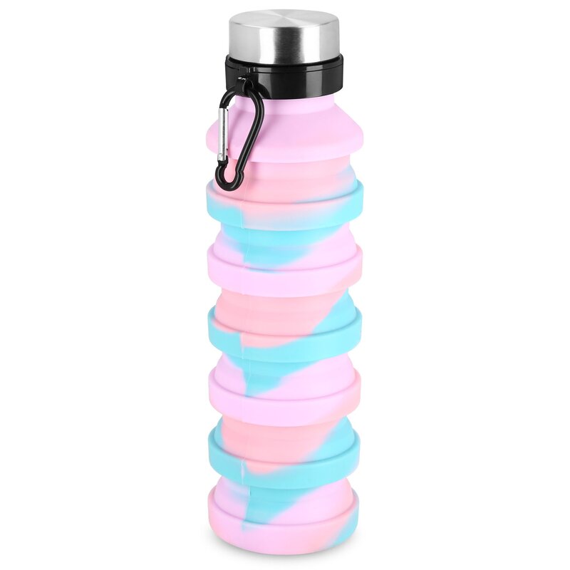 Bidon SPOKEY Jump 550ml Różowo-niebieski