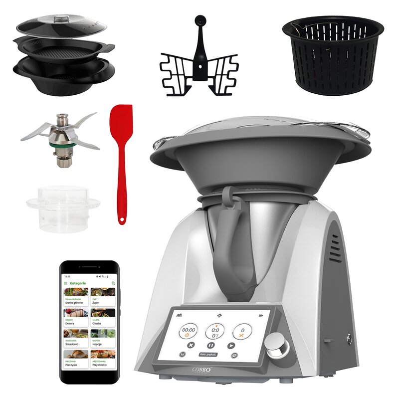 Wielofunkcyjny robot COBBO 7 OC-1 (WiFi) 1500W z wagą i funkcją gotowania