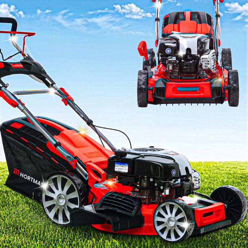 Kosiarka spalinowa HORTMASZ HKS 753 NB1 z napędem, 53 cm, 161 cm3, 2.68 kW, mulczowanie, kosz 60L, silnik Briggs & Stratton
