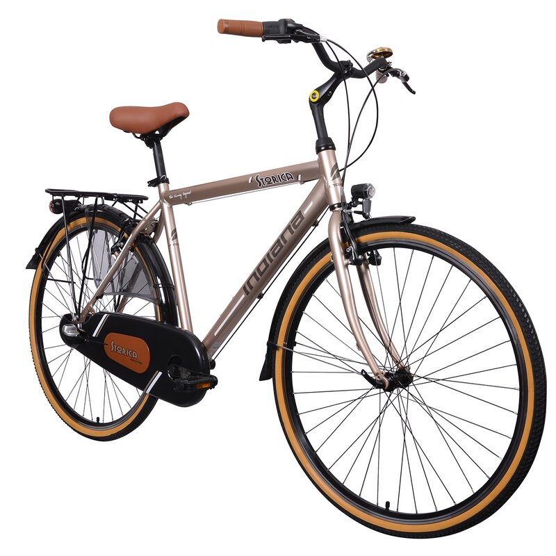 Rower miejski INDIANA Storica 140 3B M21 28 cali męski Kremowy