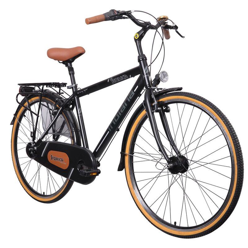 Rower miejski INDIANA Storica 130 7B M19 28 cali męski Czarny