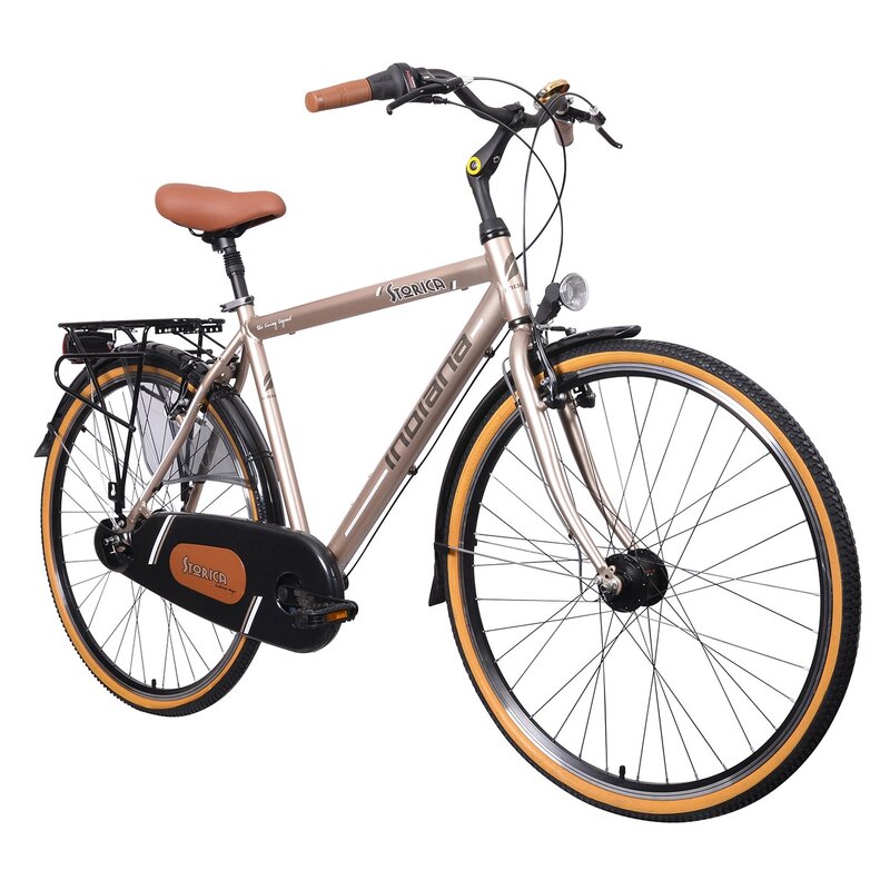 Rower miejski INDIANA Storica 130 7B M21 28 cali męski Kremowy