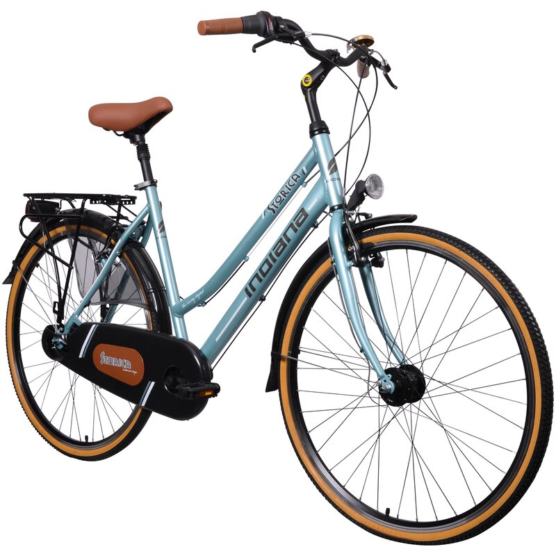 Rower miejski INDIANA Storica 131 7B 28 cali damski Zielony