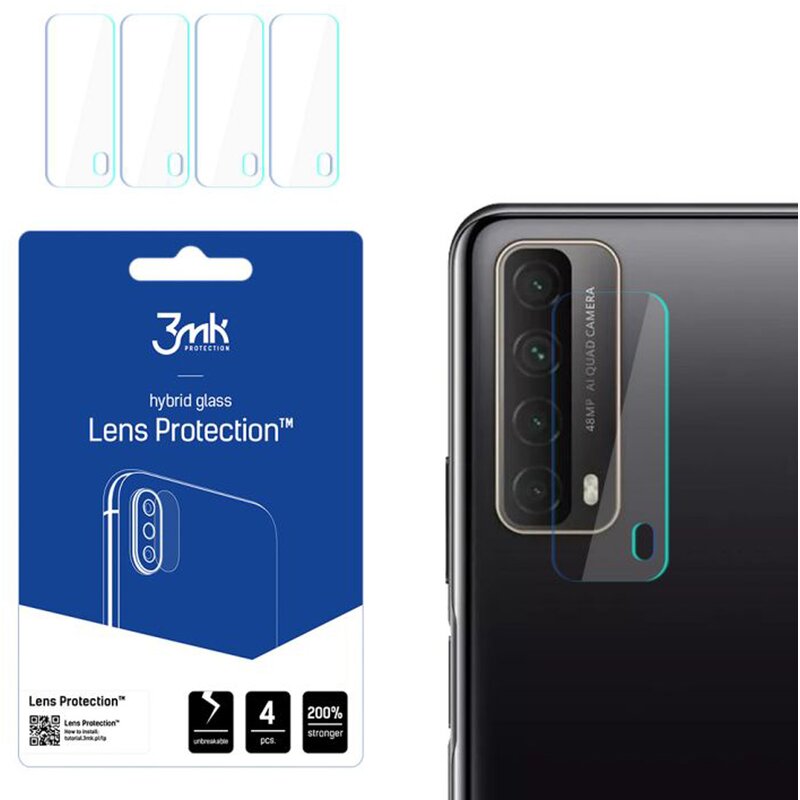 Szkło hybrydowe na obiektyw 3MK Lens Protection do Huawei P Smart 2021