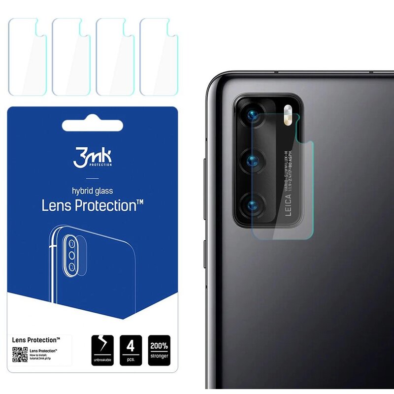 Szkło hybrydowe na obiektyw 3MK Lens Protection do Huawei P40 5G