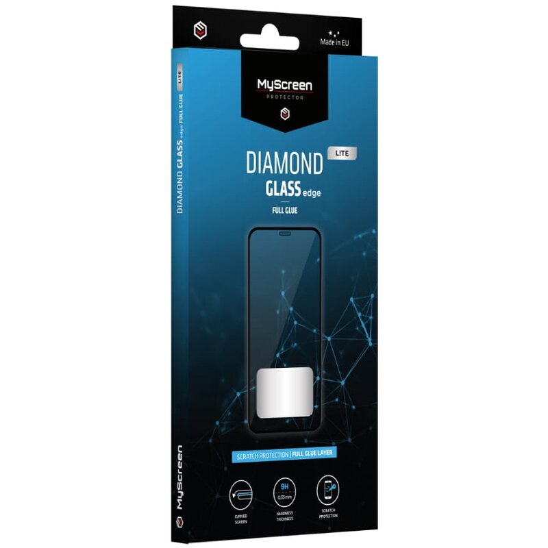 Szkło hartowane MYSCREEN Diamond Glass Lite Edge Full Glue do Motorola Moto G40/G60/G60s Czarny