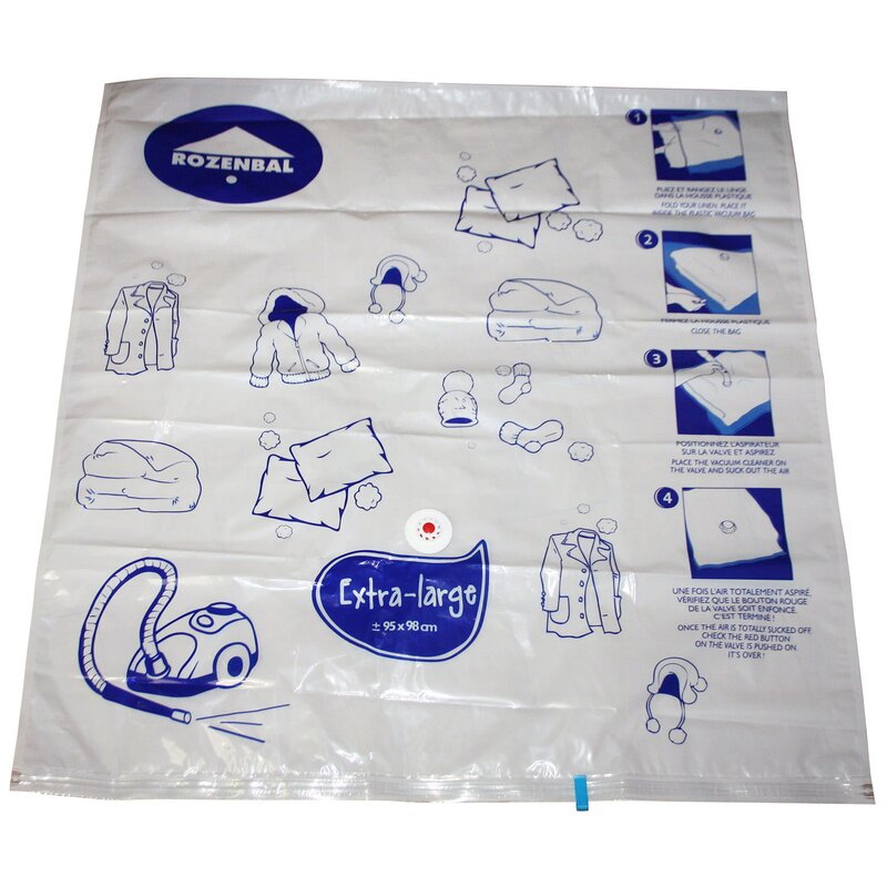 Pokrowiec na ubrania próżniowy ROZENBAL 261070 (95 x 100 cm)