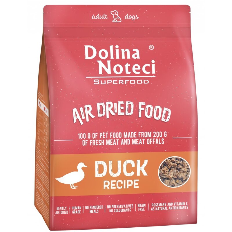 Karma dla psa suszona DOLINA NOTECI Superfood Danie z kaczki 1 kg