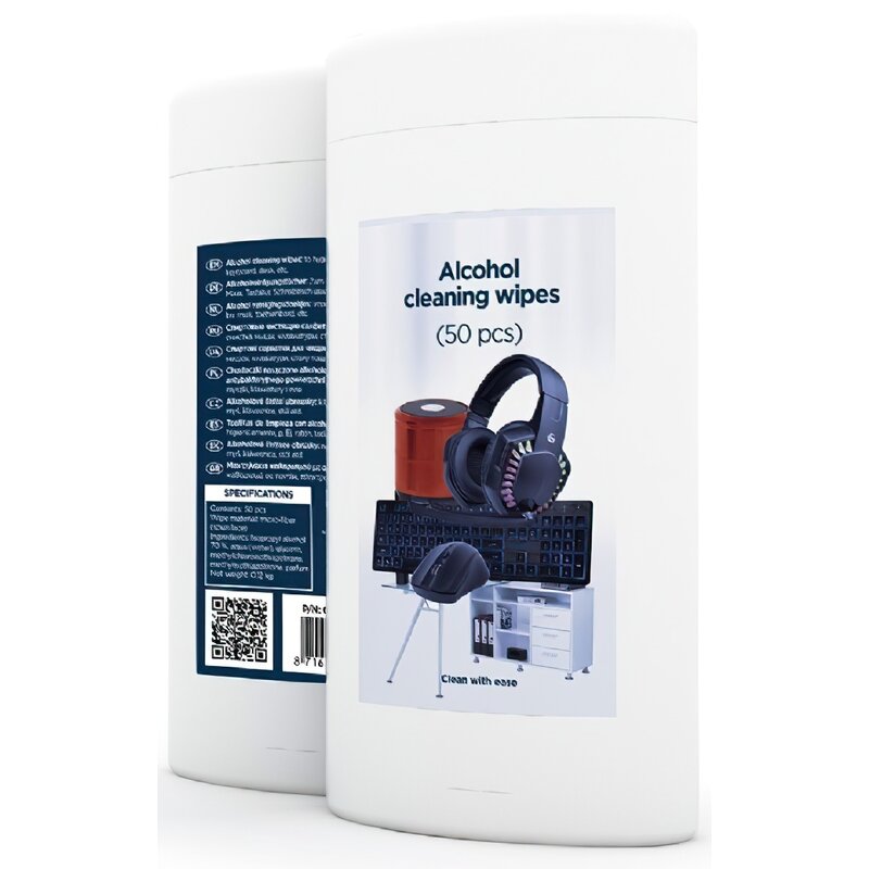 Chusteczki GEMBIRD do ekranów LCD/TFT CK-AWW50-01 50 szt.