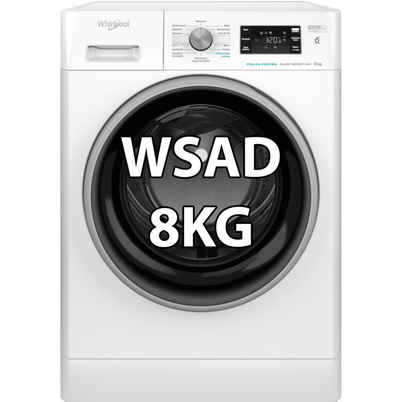 Pralka WHIRLPOOL FFB8258BSVPL 8kg 57.5cm 1200obr