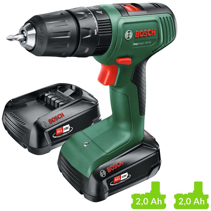 Wiertarko-wkrętarka BOSCH EasyImpact 18V-40 06039D8108 zestaw akumulatorów
