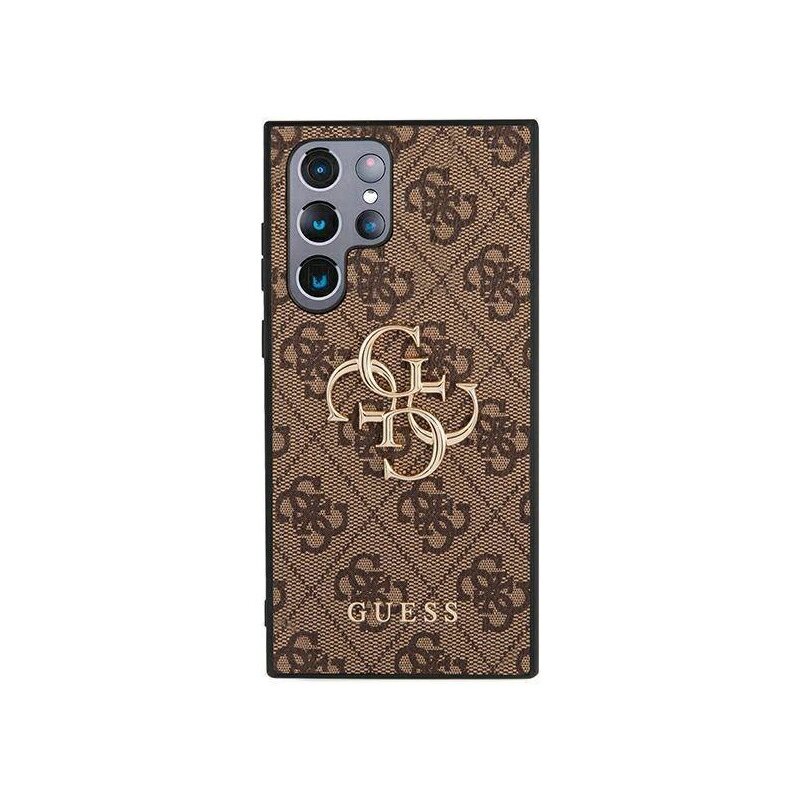 Etui GUESS 4G Hard Case do Samsung Galaxy S22 Ultra Brązowy