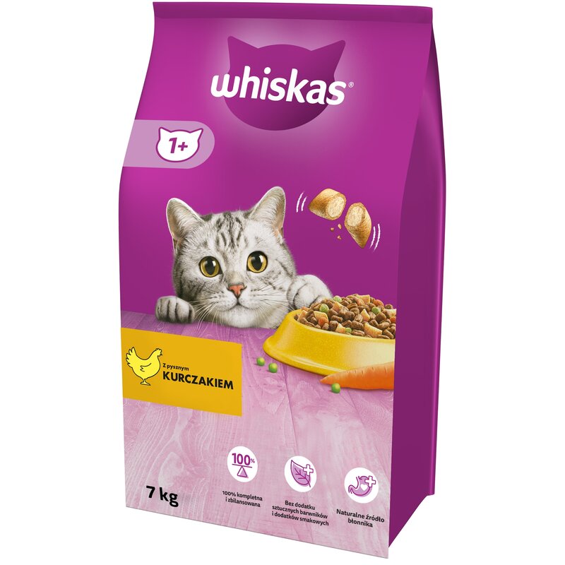 Karma dla kota WHISKAS Kurczak 7 kg