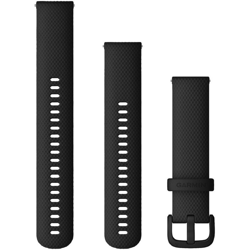 Pasek do Garmin koperta 40-43.7 mm (szerokość paska 20 mm) Czarny