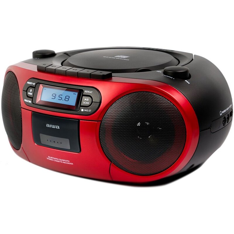 Radioodtwarzacz AIWA BBTC-550RD Czarno-czerwony