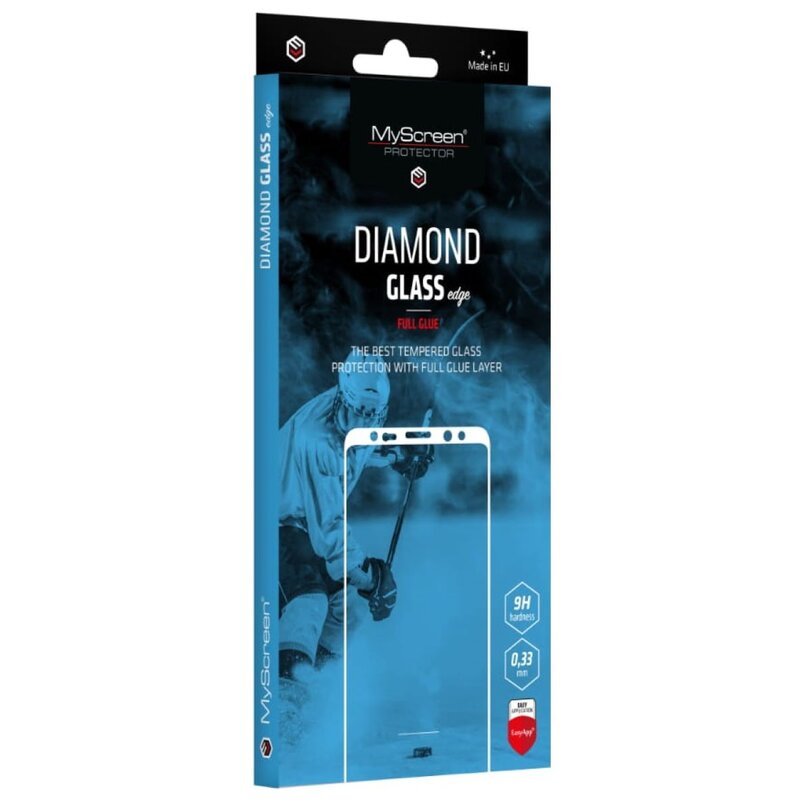 Szkło hartowane MYSCREEN Diamond Glass Edge Full Glue do Samsung Galaxy S21 Czarny