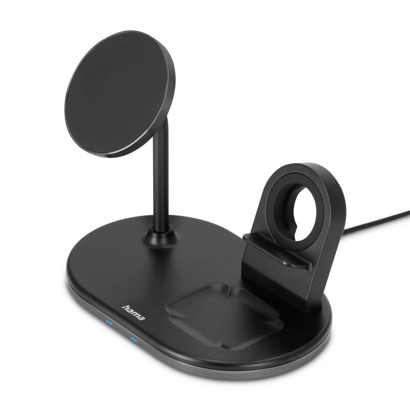 Hama ŁADOWARKA INDUKCYJNA 3w1 "MagCharge Multi" 15 W, CZARNA