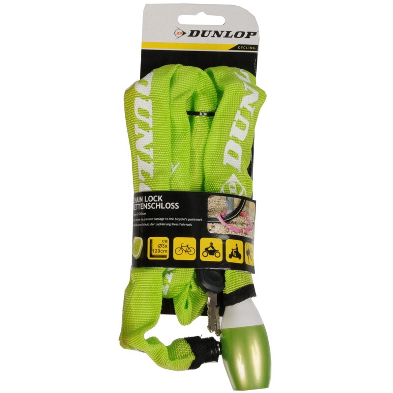 Zapięcie rowerowe DUNLOP 1042862 Łańcuch Zielony