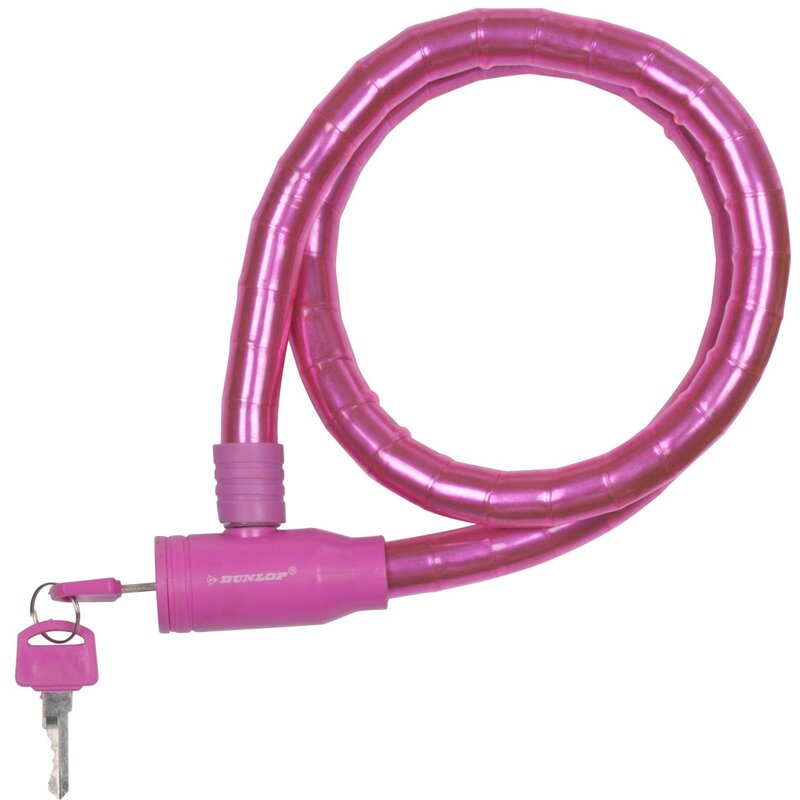 Zapięcie rowerowe DUNLOP 1042657 Linka Różowy