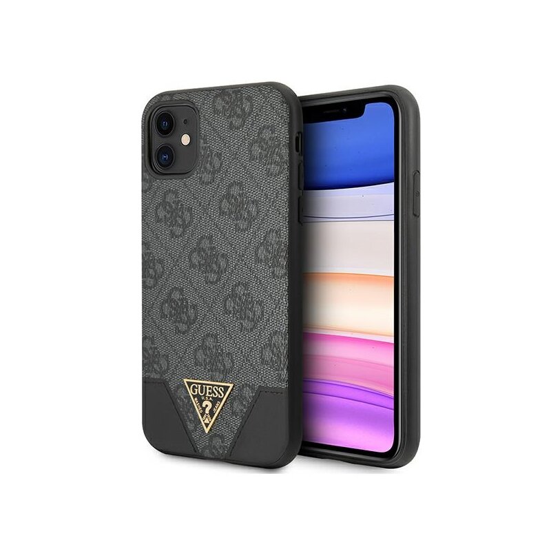 Etui GUESS 4G Triangle do Apple iPhone 11/Xr Szary